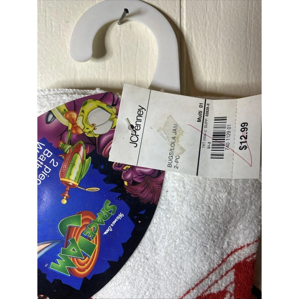 Space Jam 1996 Michael Jordan Original Towel‎ Set Bugs Lola New Old Stock READ